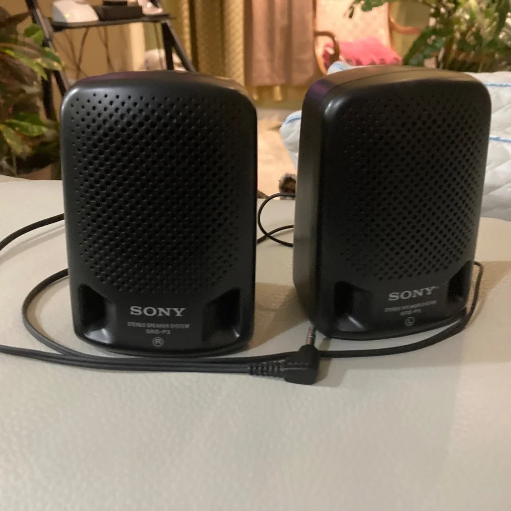 Sony SRS-P3 Mini Speaker System, Black, 3.5mm Aux. jack